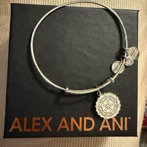 ⭐️ Alex and Ani: Silver Mandala Charm Bracelet